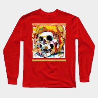 Skullface in Helmet and shades Long Sleeve T-Shirt